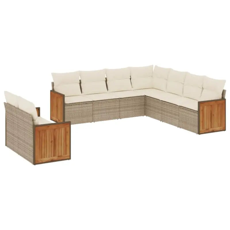 Beige loungeset met waterdichte tas en gepoedercoat staal voor buiten - Tuinsets