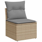 Beige Loungeset met waterdichte tas en gepoedercoat staal voor buiten - Tuinsets