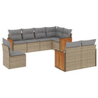 Beige loungeset met waterdichte tas en gepoedercoat staal voor buiten - Tuinsets