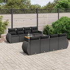 Beige loungeset met waterdichte tas en gepoedercoat staal voor buiten - Zwart - Tuinsets