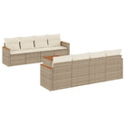 Beige loungeset met waterdichte tas en gepoedercoat staal voor buiten - Tuinsets