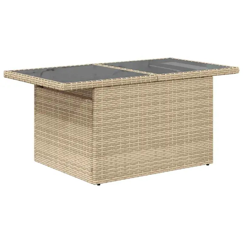 Beige loungeset met waterdichte zak en gepoedercoat staal voor je tuin - Tuinsets