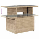 Beige loungeset met waterdichte zak en gepoedercoat staal voor je tuin - Tuinsets