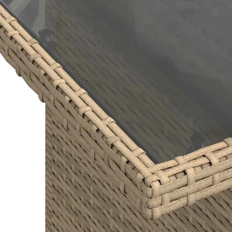 Beige loungeset met waterdichte zak en gepoedercoat staal voor je tuin - Tuinsets