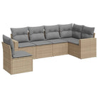 Beige loungeset van gepoedercoat staal met perfecte afmetingen voor tuin - Tuinsets