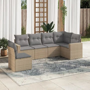 Beige loungeset van gepoedercoat staal met perfecte afmetingen voor tuin - Tuinsets