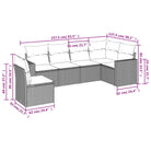 Beige loungeset van gepoedercoat staal met perfecte afmetingen voor tuin - Tuinsets