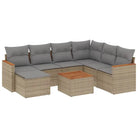 Beige loungeset van gepoedercoat staal met waterdichte tas - Tuinsets