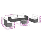 Beige loungeset van gepoedercoat staal voor jouw tuin of terras - Tuinsets