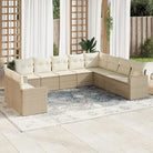 Beige materiaal loungeset in gepoedercoat staal met perfecte afmetingen - beige en crèmekleurig / Zonder tafel