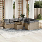 Beige materiaal loungeset met gepoedercoat staal afmetingen voor buiten - Tuinsets