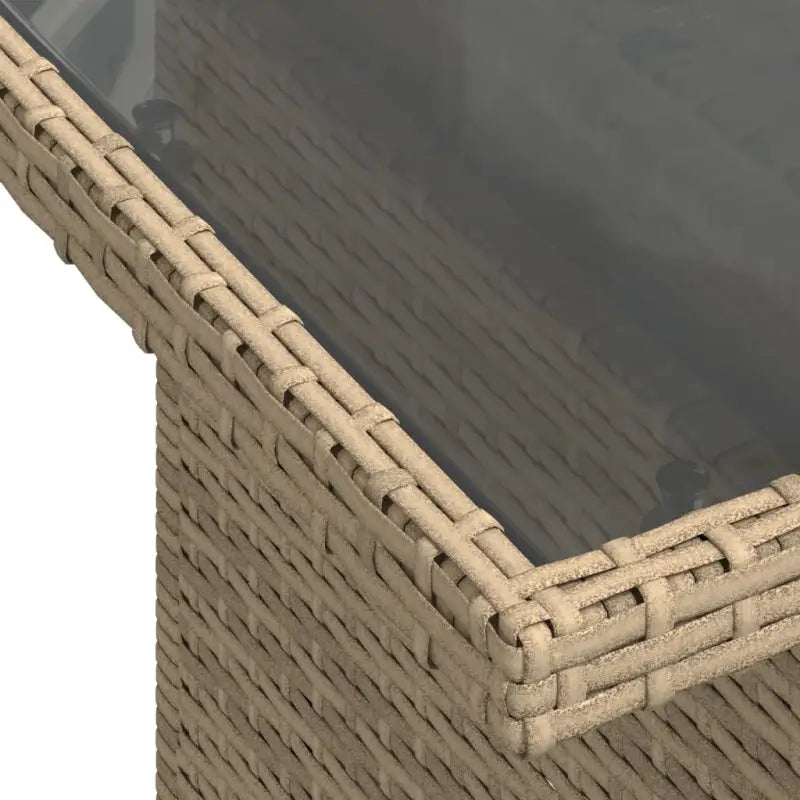 Beige materiaal loungeset met gepoedercoat staal en afmetingen voor tuin - Tuinsets