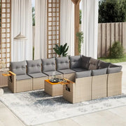 Beige materiaal loungeset met gepoedercoat staal en comfortabele afmetingen - Tuinsets