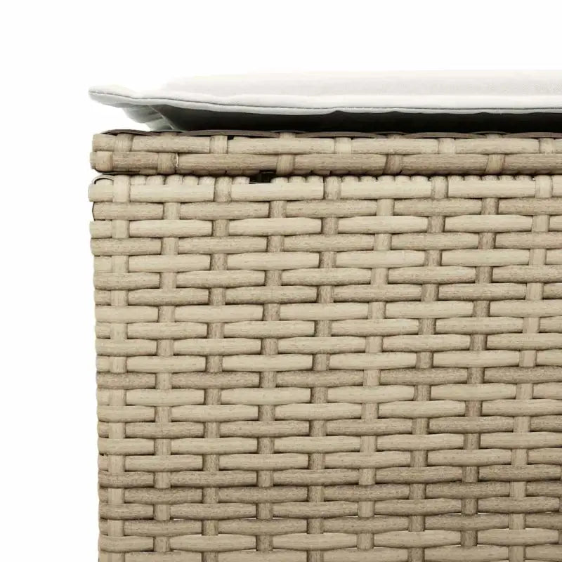 Beige materiaal loungeset met gepoedercoat staal en gehard glas - Tuinsets