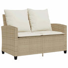 Beige materiaal loungeset met gepoedercoat staal en gehard glas - Tuinsets