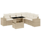 Beige materiaal loungeset met gepoedercoat staal en ruime afmetingen - Tuinsets