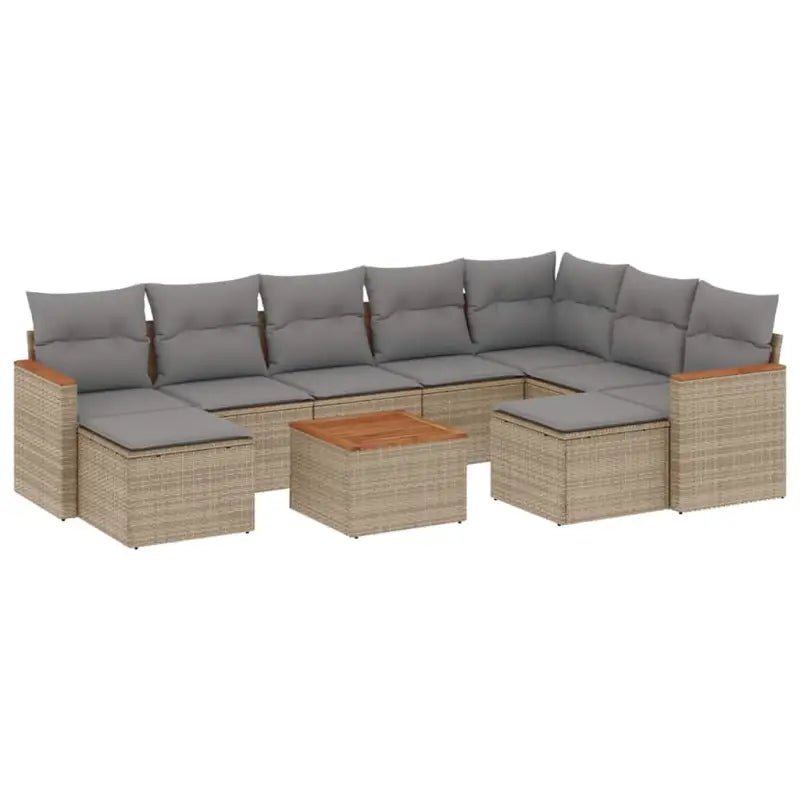 Beige materiaal loungeset met gepoedercoat staal en waterdichte tas - Tuinsets