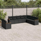 Beige materiaal loungeset met gepoedercoat staal en waterdichte tas - Zwart / Zonder tafel - Tuinsets