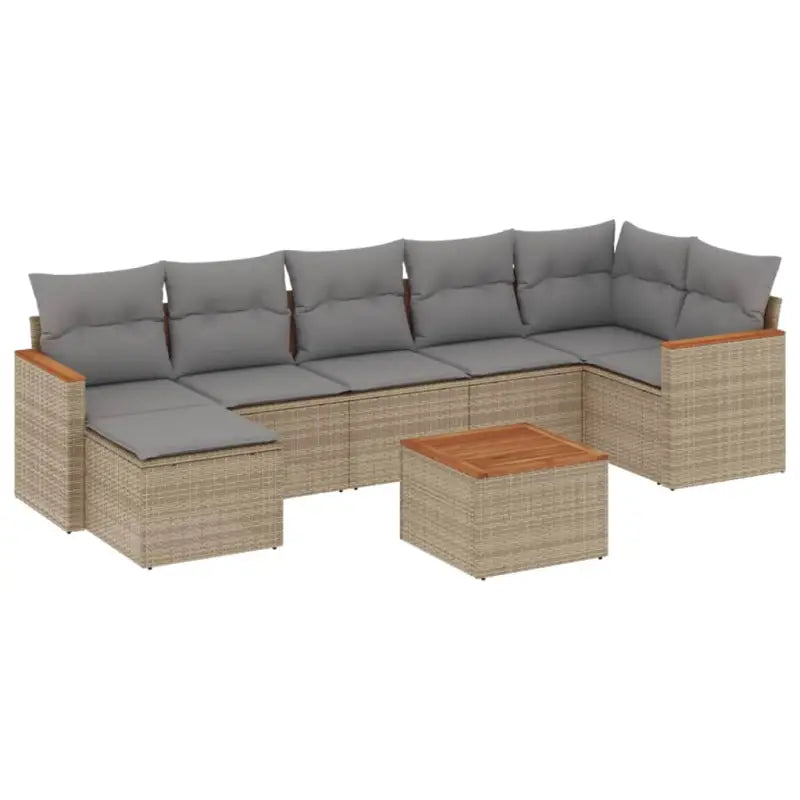 Beige materiaal loungeset met gepoedercoat staal en waterdichte tas - Tuinsets