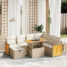 Beige materiaal loungeset van gepoedercoat staal met ideale afmetingen - beige en crèmekleurig - Tuinsets