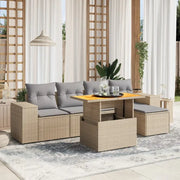 Beige materiaal loungeset van gepoedercoat staal met ideale afmetingen - Tuinsets