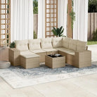 Beige materiaal loungeset van gepoedercoat staal met perfecte afmetingen - beige en crèmekleurig / Zonder tafel