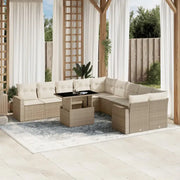 Beige materiaal loungeset van gepoedercoat staal met perfecte afmetingen - Tuinsets