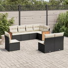 Beige materiaal tuinsets met gepoedercoat staal en comfortabele afmetingen - Zwart en crème / Zonder tafel - Tuinsets