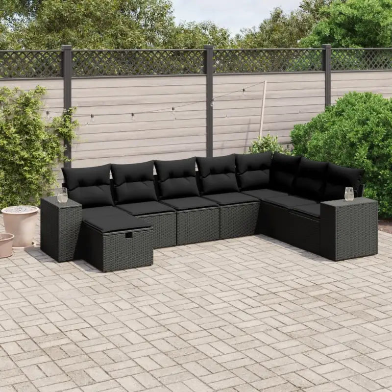 Beige materiaal tuinstoelset met gepoedercoat staal afmetingen - Zwart / zonder opbergruimte - Tuinsets