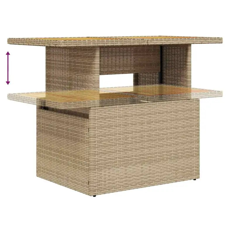 Beige material tuinset met waterdichte tas en opbergfunctie - Tuinsets