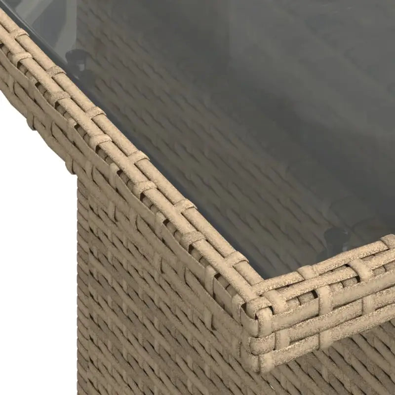Beige materialen loungeset met gepoedercoat staal en afmetingen voor tuin - Tuinsets