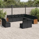 Beige materialen loungeset met gepoedercoat staal en comfortabele afmetingen - Grijs / Met tafel - Tuinsets