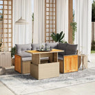 Beige materialen loungeset met gepoedercoat staal en comfortabele afmetingen - Tuinsets