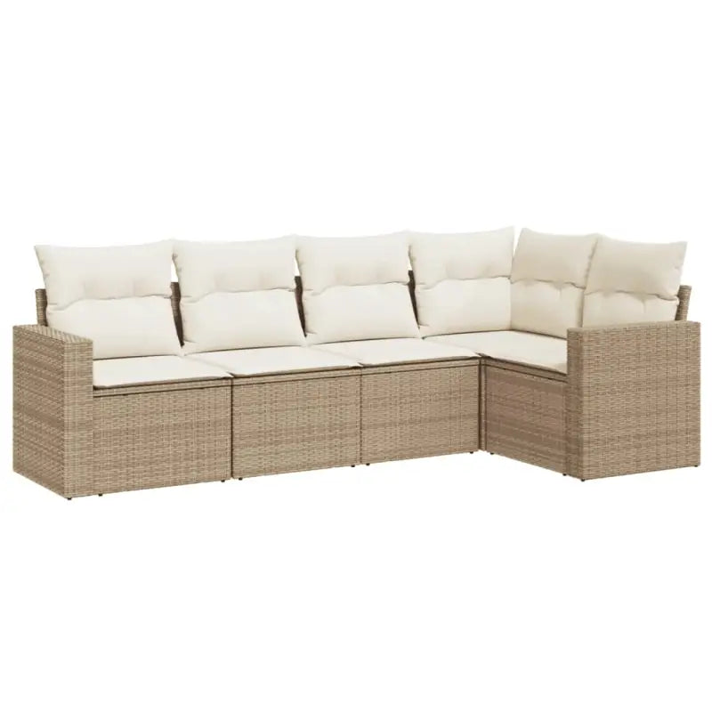 Beige tuinbank van gepoedercoat staal met comfortabele afmetingen - Tuinsets