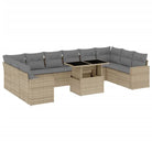Beige tuinset met gepoedercoat staal en comfortabele afmetingen - Tuinsets
