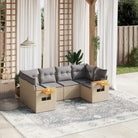 Beige tuinset met gepoedercoat staal en comfortabele afmetingen zitting - Tuinsets