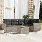 Beige tuinset met gepoedercoat staal en waterdichte tas voor buitengebruik - Lichtgrijs / Met tafel - Tuinsets