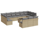 Beige tuinset met waterdichte tas en gepoedercoat staal voor buitengebruik - Tuinsets