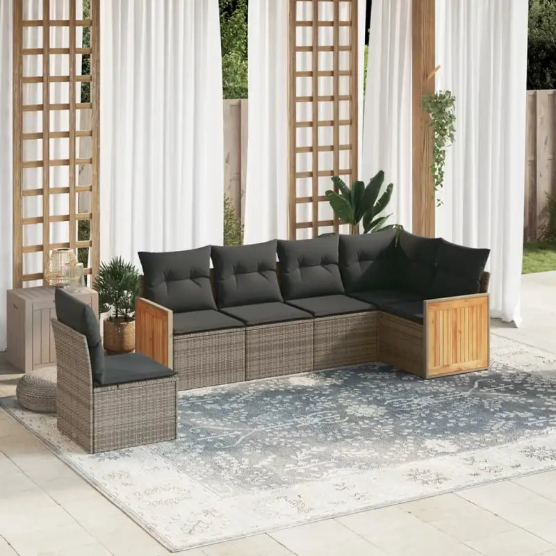 Beige tuinset met waterdichte tas en gepoedercoat staal voor buitenplezier - Grijs / Zonder tafel - Tuinsets