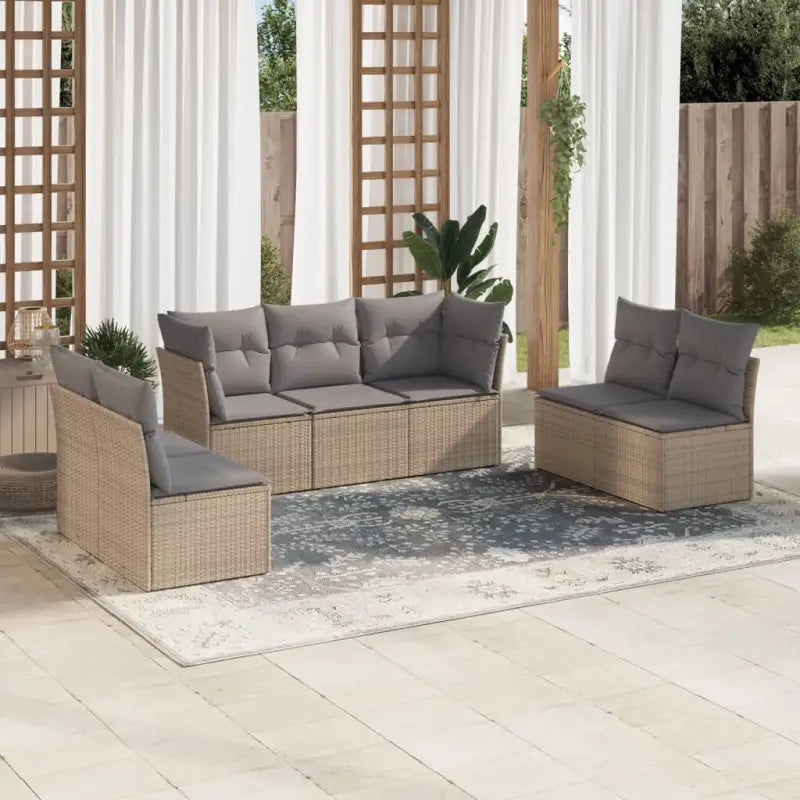 Beige Tuinset met Waterdichte Tas en Gepoedercoat Staal voor Buitenplezier - Beige en grijs / Zonder tafel - Tuinsets