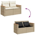 Beige tuinset met waterdichte tas en opbergfunctie voor buitenplezier - Tuinsets