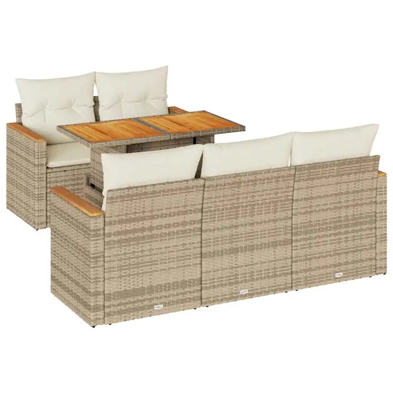 Beige tuinset met waterdichte tas en opbergfunctie voor buitenplezier - Tuinsets