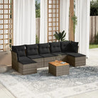 Beige tuinset van gepoedercoat staal met ruime afmetingen - Grijs - Tuinsets