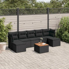 Beige tuinset van gepoedercoat staal met ruime afmetingen - Zwart - Tuinsets
