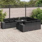 Beige tuinset van gepoedercoat staal met waterdichte tas voor buiten - Zwart - Tuinsets