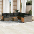 Beige tuinsets van gepoedercoat staal met perfecte afmetingen - grijs en donkergrijs / Met tafel - Tuinsets