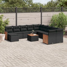 Beige tuinsets van gepoedercoat staal met perfecte afmetingen - Zwart / Met tafel - Tuinsets
