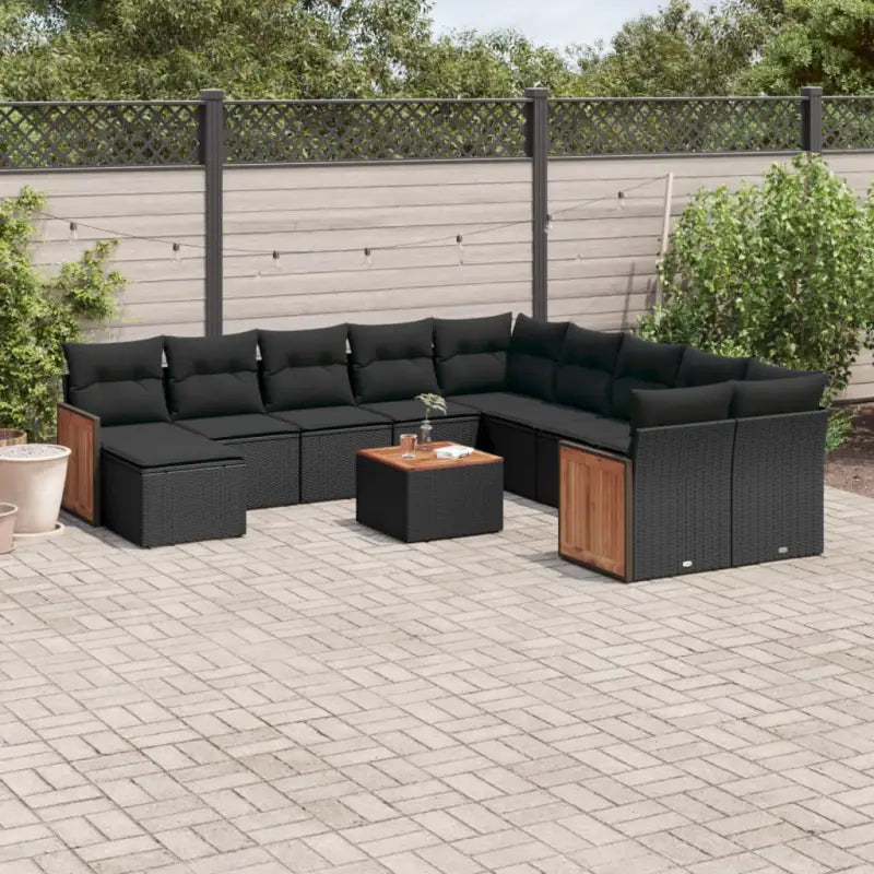 Beige tuinsets van gepoedercoat staal met perfecte afmetingen - Zwart / Met tafel - Tuinsets