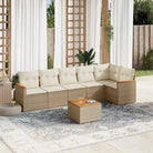 Beige tuinstoelset van gepoedercoat staal met comfortabele afmetingen - Tuinsets