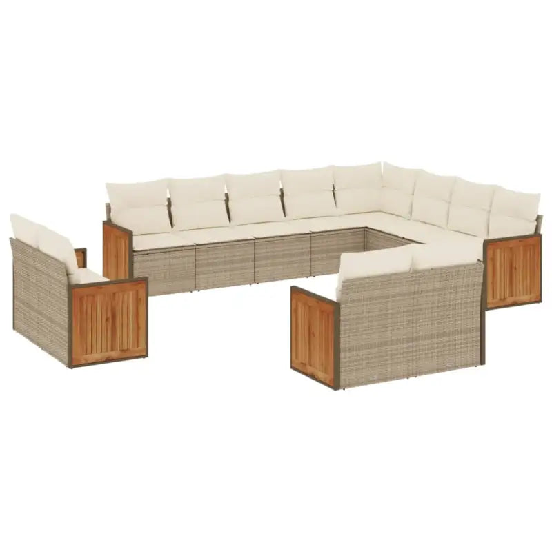 Beige tuintafelset met gepoedercoat staal en comfortabele afmetingen zitting - Tuinsets